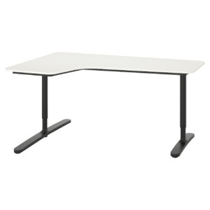 میز کار L سمت چپ ایکیا BEKANT سایز 160 در 110