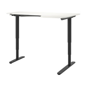 میز نشسته/ایستاده L راست ایکیا BEKANT سایز 160 در 110