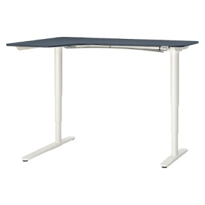میز نشسته/ایستاده L چپ ایکیا BEKANT سایز 160 در 110