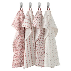 دستمال آشپزخانه ایکیا INAMARIA سایز 45 در 60 پک 4 عددی