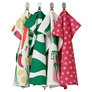 دستمال آشپزخانه ایکیا TABBERAS سایز 45 در 60 پک 4 عددی