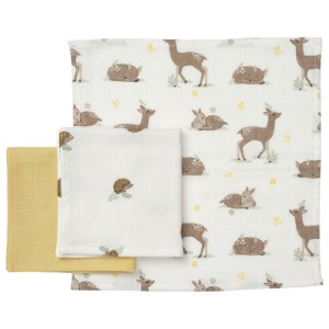 حوله دستی کودک ایکیا TROLLDOM سایز 30x30 پک 3 عددی