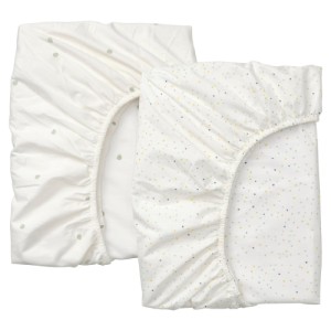 ملحفه فیت تشک نوزاد ایکیا DROMSLOTT سایز 60x120 پک 2 عددی