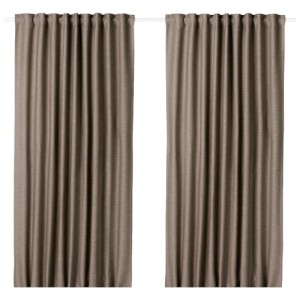 پرده جفت ایکیا VILBORG تاریک کننده، سایز 145 در 300