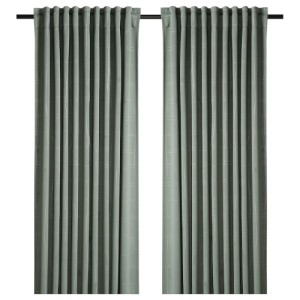 پرده جفت ایکیا PRAKTTIDLOSA تاریک کننده، سایز 145 در 300