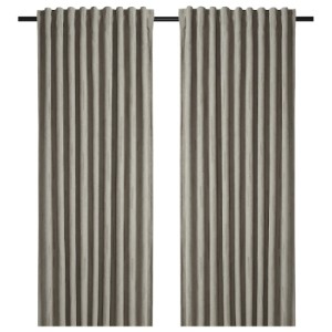 پرده جفت ایکیا LAGEROLVON تاریک کننده، سایز 145 در 300