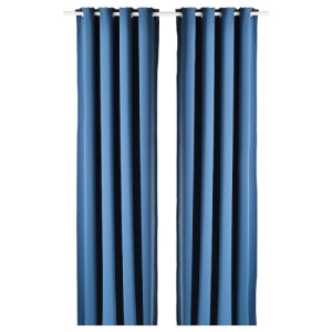 پرده جفت ایکیا HILLEBORG تاریک کننده، سایز 145 در 300