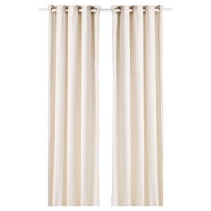 پرده جفت ایکیا MOALINA سایز 145 در 300