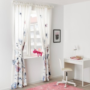 پرده جفت ایکیا SANGLARKA مناسب کودک سایز 120x300