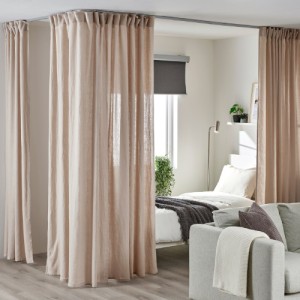قطعه گوشه میل پرده ریلی تکی ایکیا VIDGA