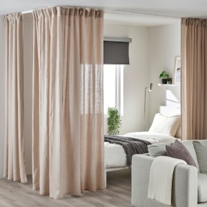 قطعه گوشه میل پرده ریلی تکی ایکیا VIDGA