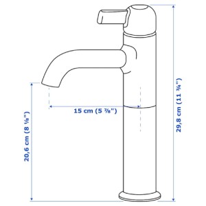 شیر میکسر روشویی ایکیا VOXNAN سایز 30 سانتی