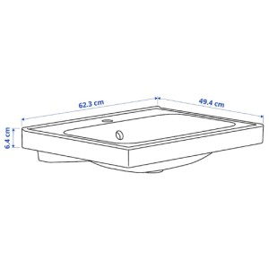 سینک روشویی ایکیا ORRSJON سایز 62x49