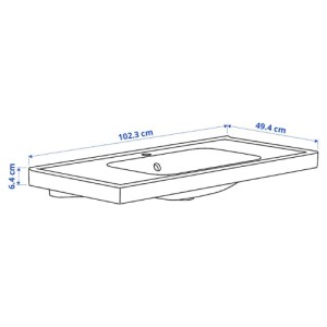 سینک روشویی ایکیا ORRSJON سایز 102x49