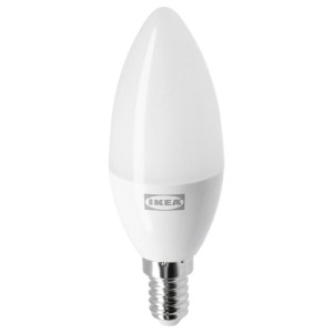 چراغ حبابی LED پایه E14 ایکیا TRADFRI هوشمند 470lm