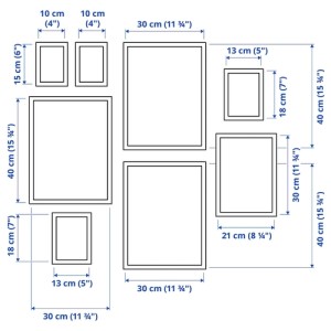 تابلو ایکیا KNOPPANG ست 8 عددی