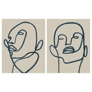 تابلو بدون قاب ایکیا PJATTERYD سایز 40 در 50 پک 2 عددی