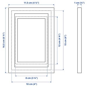 قاب عکس 10 در 15 ایکیا LOMVIKEN