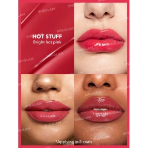 SHEGLAM Pout-Perfect Shine Lip Plumper-Mahogany Magic Moisturizing Plumping Solid Lip Gloss Non-Stick Nourishing Lip Plumping Serum Coconut Oil Lipstick Lip Cosmetics