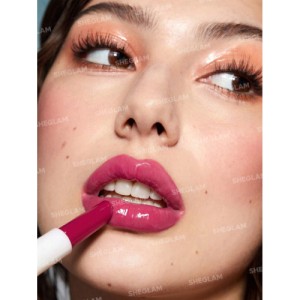 SHEGLAM Pout-Perfect Shine Lip Plumper-First Crush Moisturizing Plumping Solid Lip Gloss Non-Stick Nourishing Lip Plumping Serum Coconut Oil Lipstick Lip Cosmetics