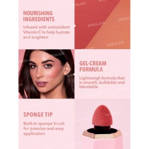 SHEGLAM Pout-Perfect Shine Lip Plumper-Berry Season Moisturizing Plumping Solid Lip Gloss Non-Stick Nourishing Lip Plumping Serum Coconut Oil Lipstick Lip Cosmetics