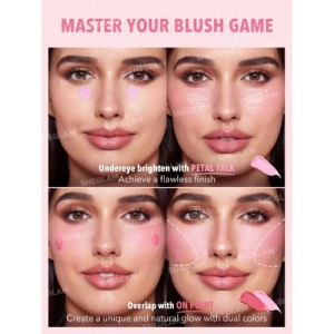 SHEGLAM Color Bloom Liquid Blush Matte Finish-Swipe Right  Gel Cream Blush  Long Lasting Non-Fading Highly Pigmented Lightweight Long Wear Smooth Blusher