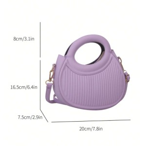 Fashion rose red niche design French gentle lady new trend commuter dating hand-held one-shoulder cross-body women's bag