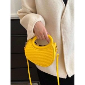 Fashion green niche design French gentle lady new trend commuter date hand-held shoulder cross-body women's bag