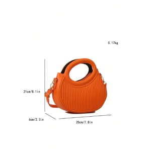 Fashion Yellow niche design French gentle lady new trend commuter date hand-held shoulder cross-body women's bag