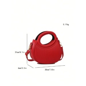 Fashion Orange niche design French gentle lady new trend commuter date hand-held shoulder cross-body women's bag