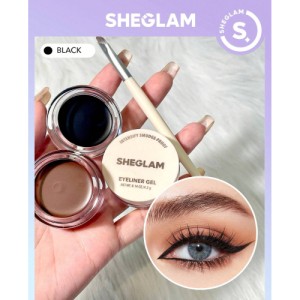 SHEGLAM Intensify Smudge-Proof Eyeliner Gel-Black 3 Colors Long-Lasting Matte Eyeliner Gel Waterproof And Sweat-proof No Smudge Evenly Pigmented Multi-Use Smooth High Pigment