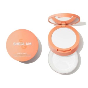 SHEGLAM Insta-Ready Face & Under Eye Setting Powder Duo-Bubblegum 2 In 1 Pink Brightening Oil Control Loose Setting Powder Matte Pore-less Waterproof Long Lasting Pressed Powder