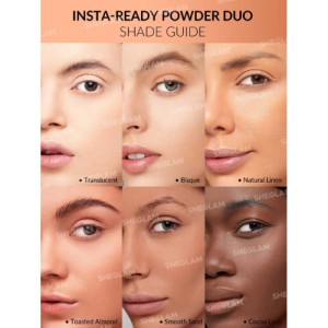 SHEGLAM Insta-Ready Face & Under Eye Setting Powder Duo-TRANSLUCENT