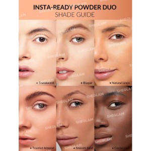 SHEGLAM Insta-Ready Face & Under Eye Setting Powder Duo-TOASTED ALMOND