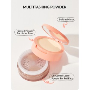 SHEGLAM Insta-Ready Face & Under Eye Setting Powder Duo-SMOOTH SAND