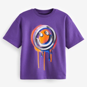 NEXT Relaxed Fit Short Sleeve Graphic T-Shirt (3-16yrs)
