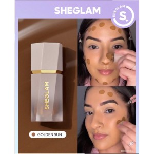 SHEGLAM Sun Sculpt Liquid Contour-Golden Sun  Gel Cream Contour  Non-Greasy Long Lasting Highly Pigmented Natural Contour Contouring Weightless Bronzer