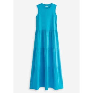 NEXT Sleeveless Crew Neck Tiered Summer Maxi Dress Regular