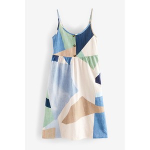 NEXT Button Down Cotton Cami Summer Dress