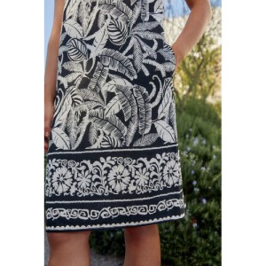 NEXT Linen Blend Sleeveless Shift Dress