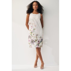 NEXT Linen Blend Sleeveless Shift Dress