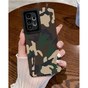 1pc Anti-Fall Phone Case With Tpu Camouflage Camera Cover Suitable For Iphone X, Xr, 11, 12, 13, 14, 12paomax, 13paomax, 14paomax, 15, 15pro, 15plus, 15promax, Samsung series