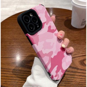 1pc Anti-Fall Phone Case With Tpu Camouflage Camera Cover Suitable For Iphone X, Xr, 11, 12, 13, 14, 12paomax, 13paomax, 14paomax, 15, 15pro, 15plus, 15promax, Samsung series