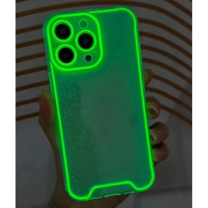 1PC Green Unique Luminous Clear Phone Case Full Protection Soft Phone Cover 360 Degree Full Protection Compatible With IPhone 11 12 13 14 Pro Max 15 Plus