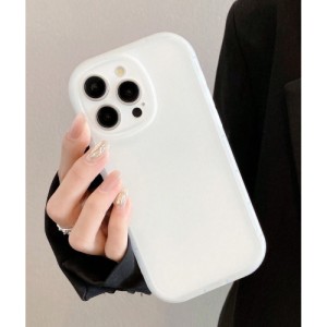 1pc Simple Solid Color Skin-Friendly Protective Design Camera Covered Ivory White Phone Case For Iphone 11, Iphone 13, Iphone 14, Iphone 15 And Other Iphone Models