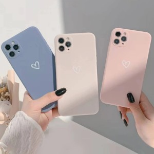 3pcs/set Imd Pattern Phone Case With Strap Compatible With Iphones