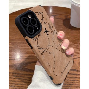 Tpu Airplane Pattern Leather Texture Camera Protector Phone Case, Compatible With Iphones