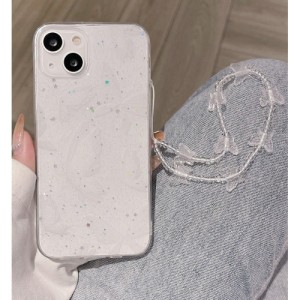 Beige Straight Edge Shockproof Protective Phone Case With Printed Five-petal Flowers And A Rope For Iphones, Samsung