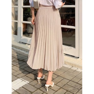 SHEIN DAZY Solid Color Pleated Skirt