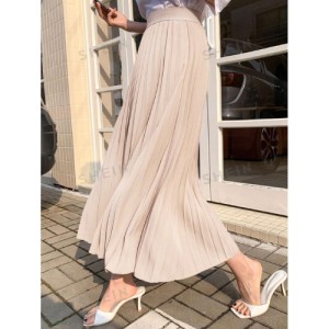 SHEIN DAZY Solid Color Pleated Skirt